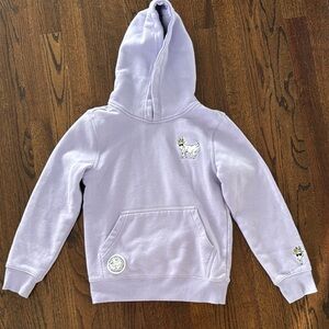 Kids Goat Lavender Hood